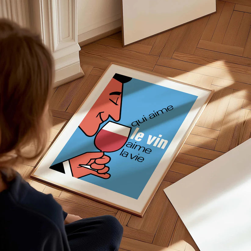 Affiche Qui aime le vin