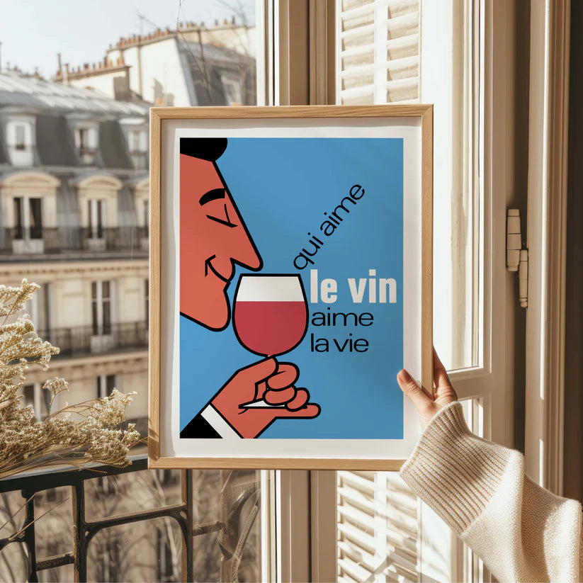 Affiche Qui aime le vin