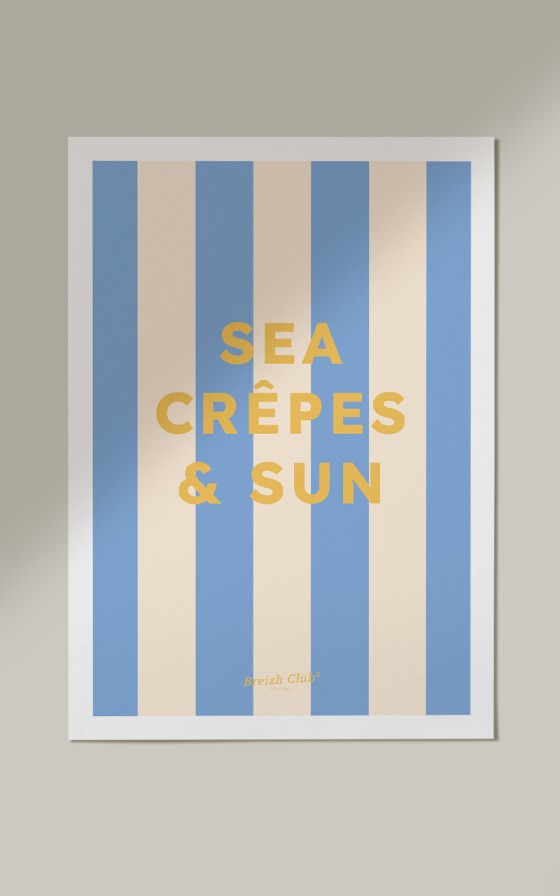 Affiche Sea , Crêpes and Sun