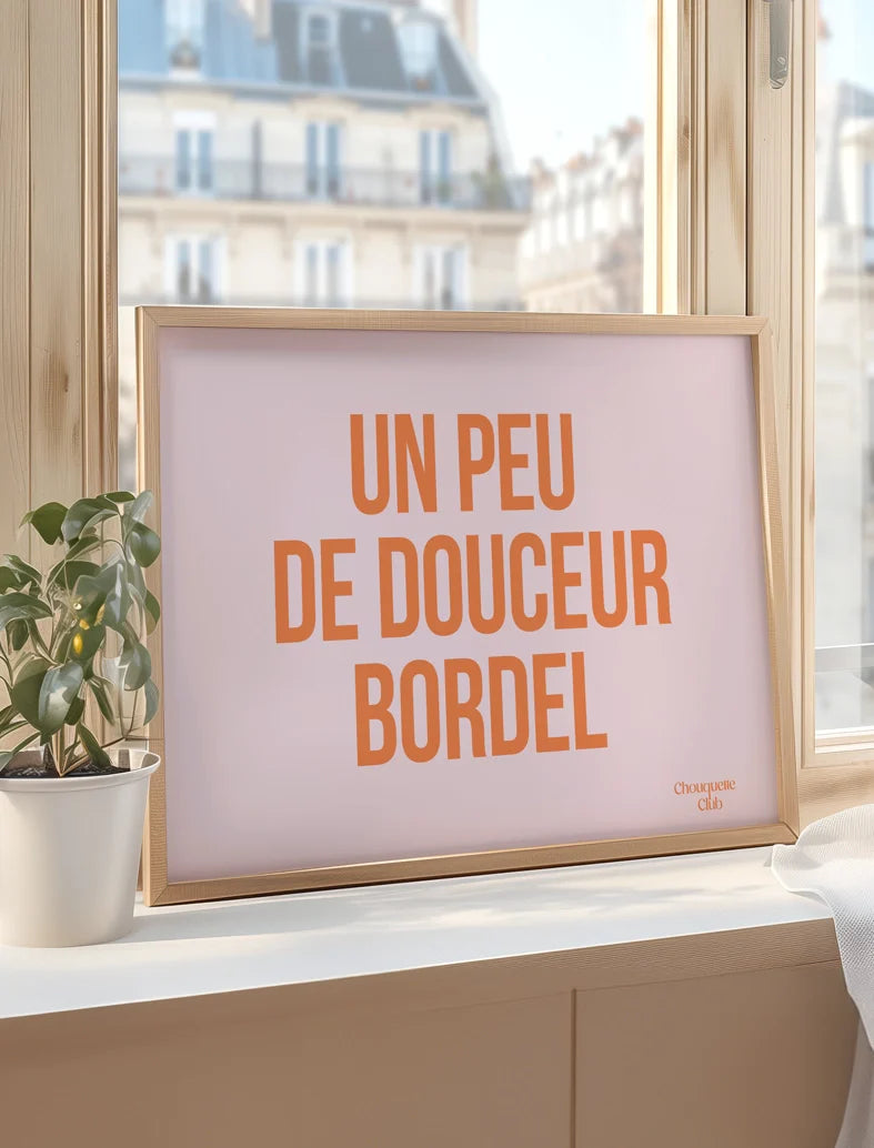 Affiche Un peu de douceur (plusieurs coloris)