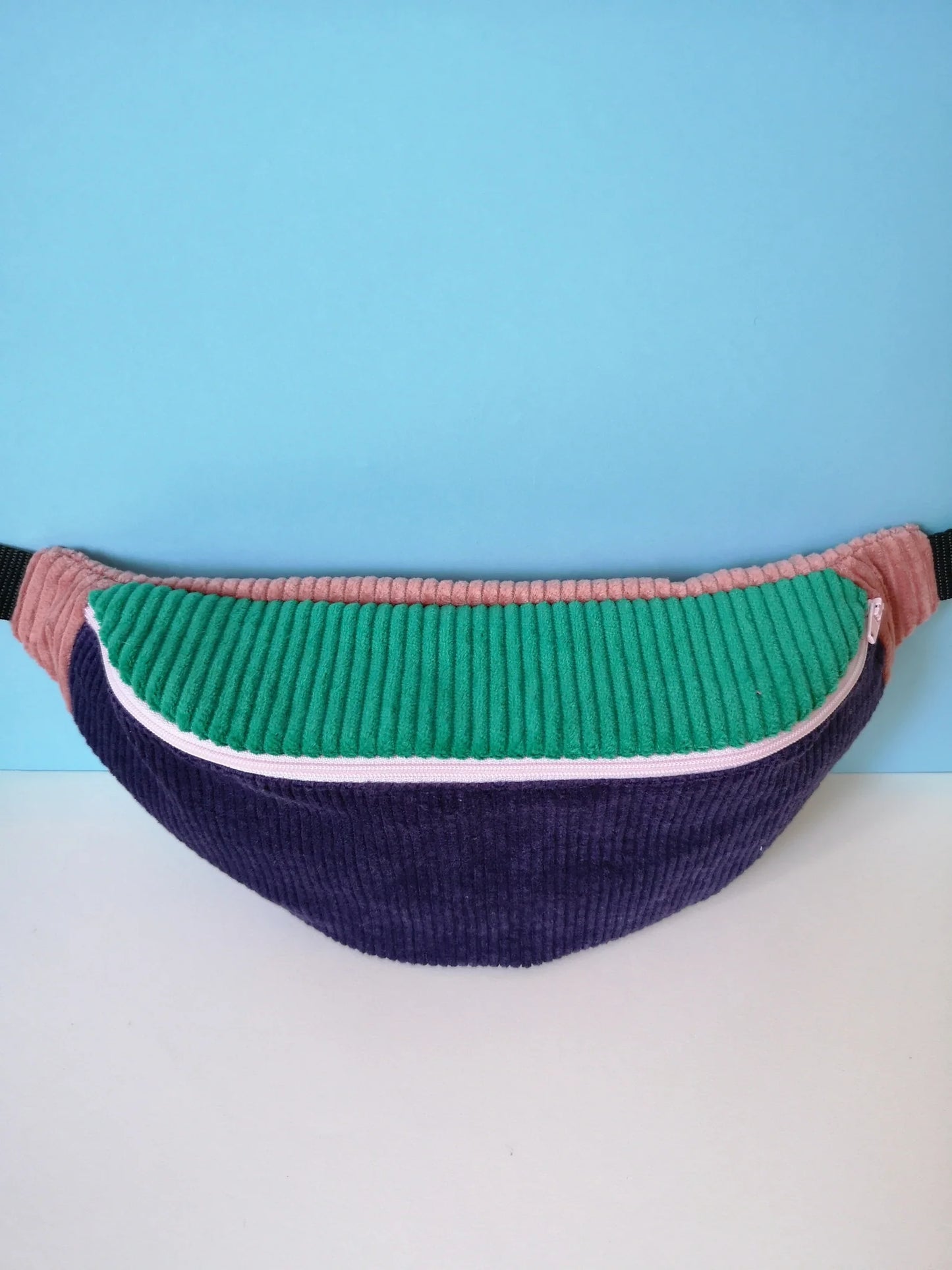 Banane velours Violet & Vert