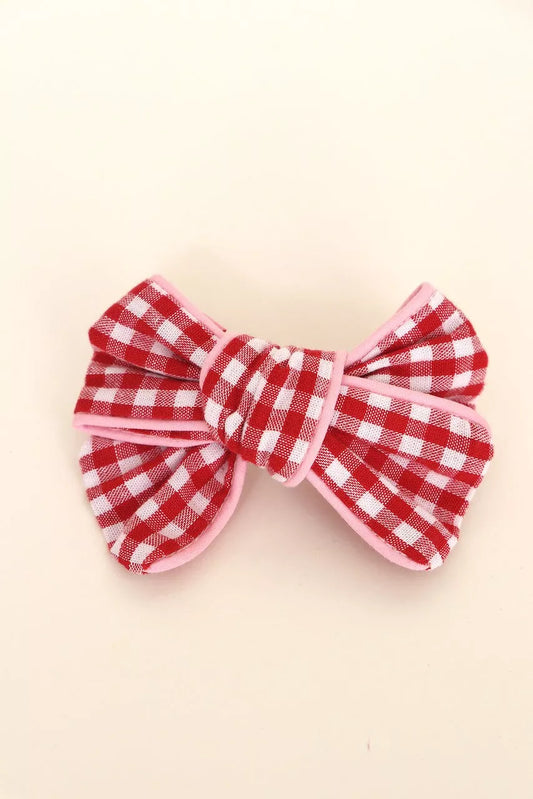 Barrette Molly Vichy Rouge