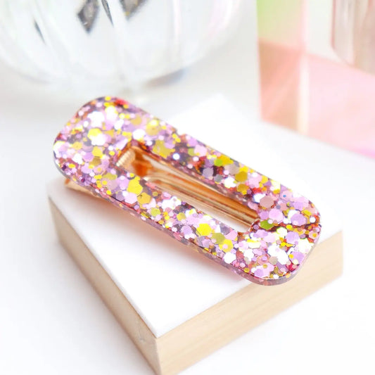 Barrette Paillettes Printemps