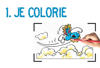 Cahier de coloriage animé - Les Schtroumpfs