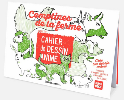 Cahier de coloriage animé - Les Comptines de la ferme