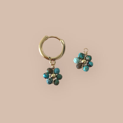 Boucles d'oreilles Marguerite (plusieurs coloris)