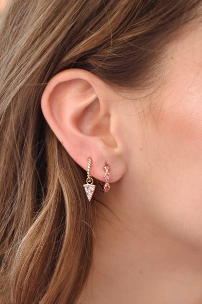 Boucles d'oreilles Claudia Fuchsia