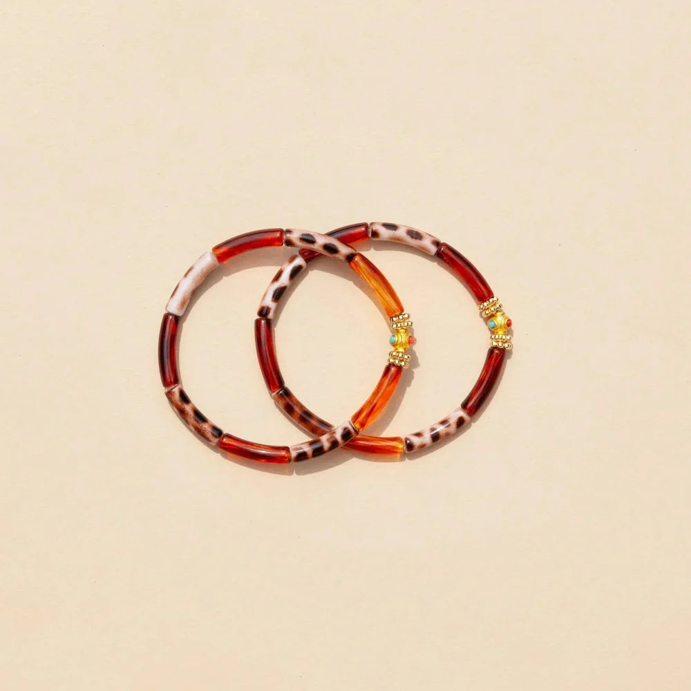 Duo bracelets Léo (plusieurs coloris)