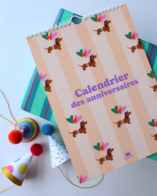 Calendrier des anniversaires Chiens