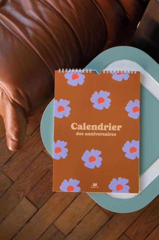 Calendrier des anniversaires Fleurs