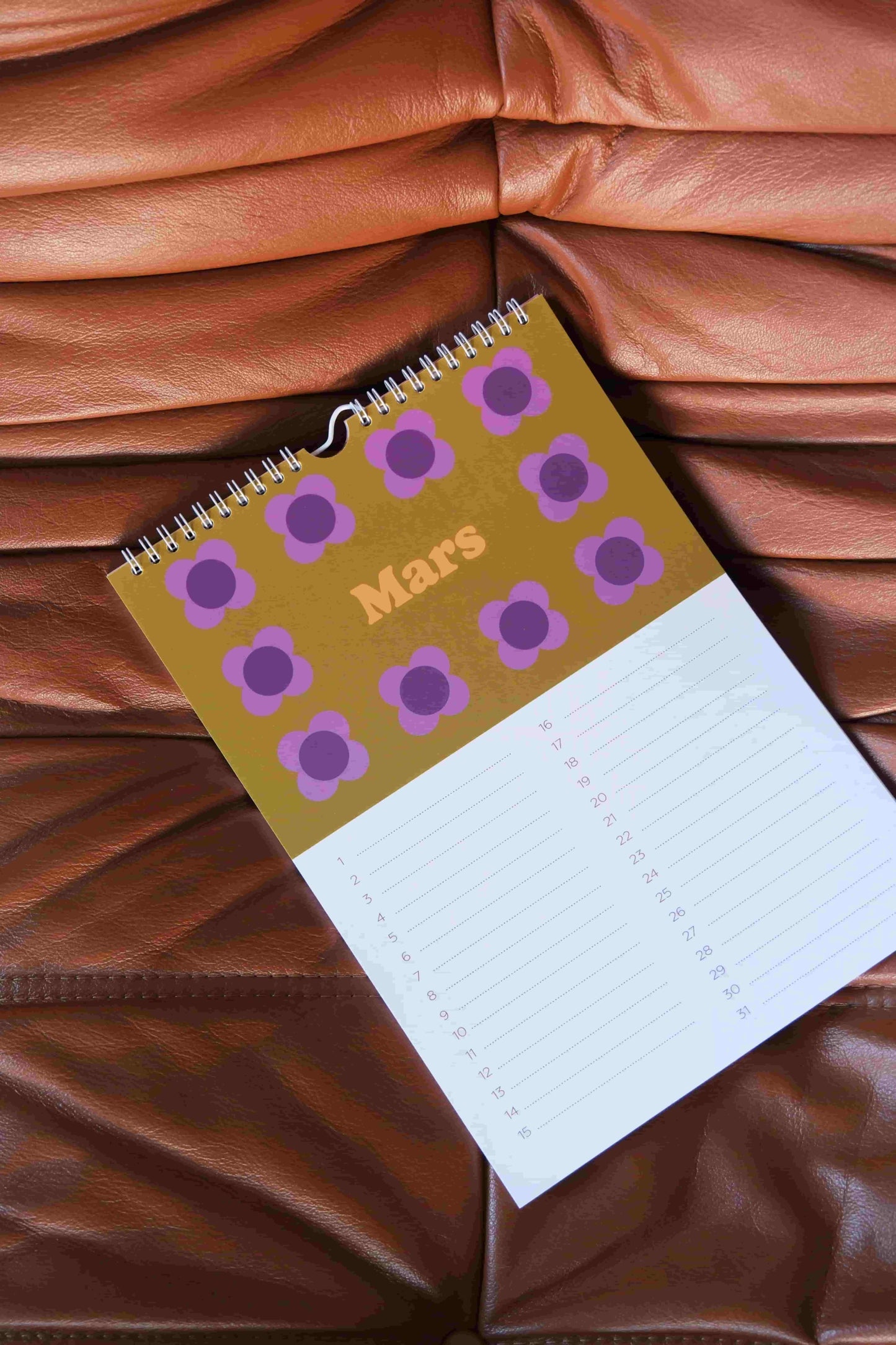 Calendrier des anniversaires Fleurs