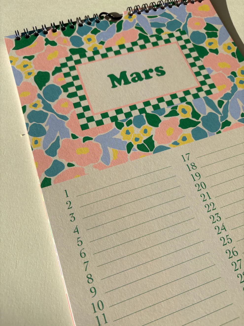 Calendrier perpétuel des anniversaires