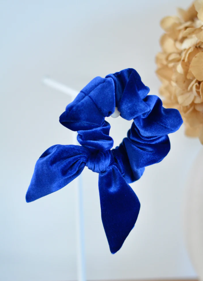 Chouchou Bobines & Confettis Velours Noeud