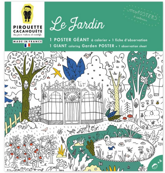 Coloriage géant - Le Jardin
