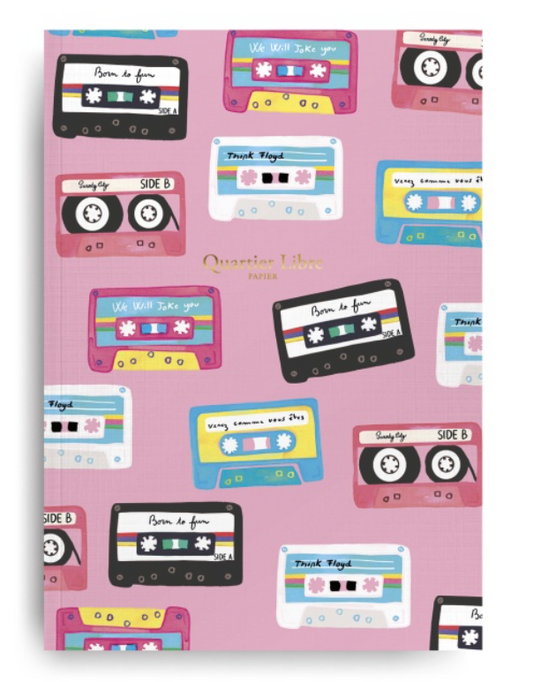 Carnet A6 - Mix Tape - 72 pages lignées
