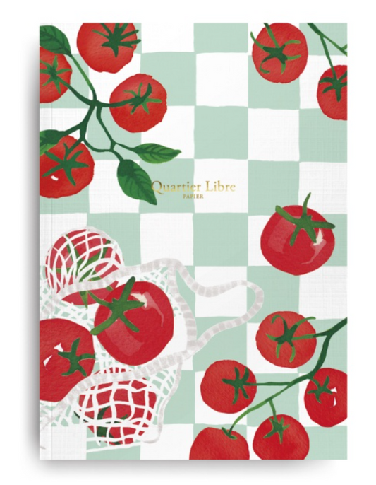 Carnet A5 - Tomates - 80 pages lignées