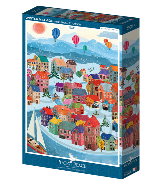 Puzzle 500 pcs Village d'Hiver
