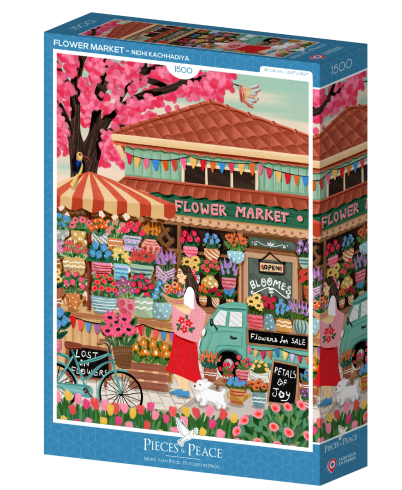 Puzzle 1500 pces Marché aux Fleurs