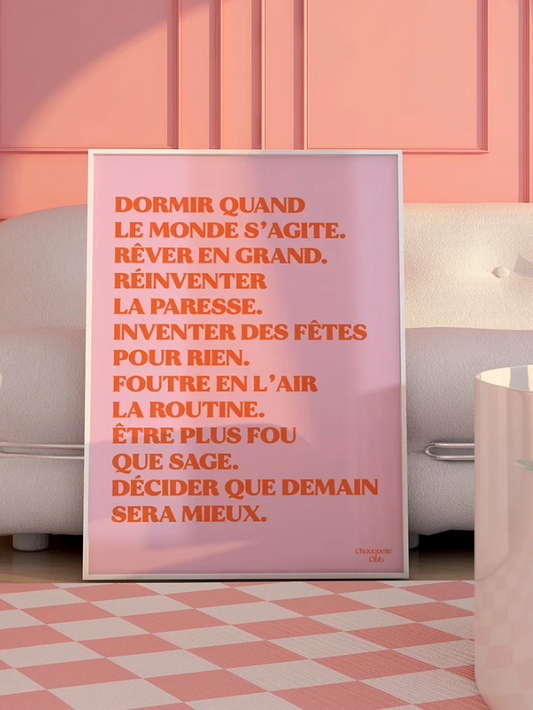 Poster Rêver en grand
