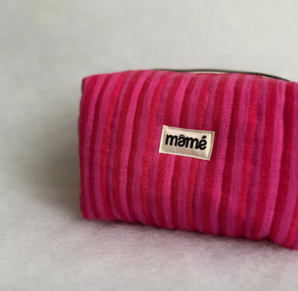 Trousse Rayures Hibiscus