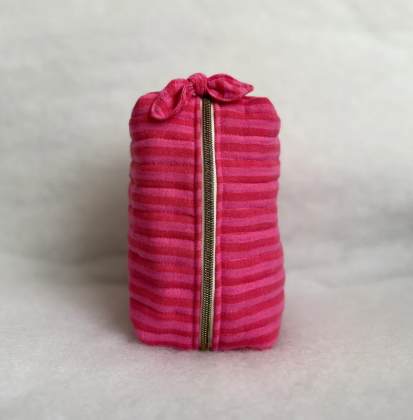 Trousse Rayures Hibiscus