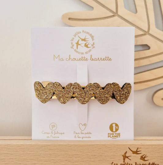 Pince Coeur à paillettes