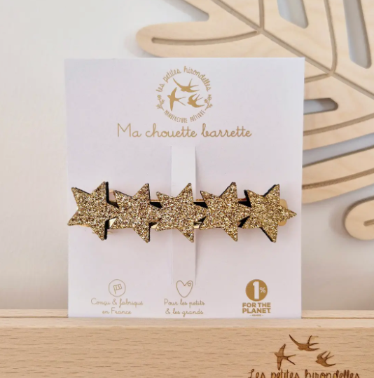 Pince étoiles à paillettes
