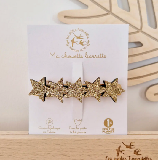 Pince étoiles à paillettes