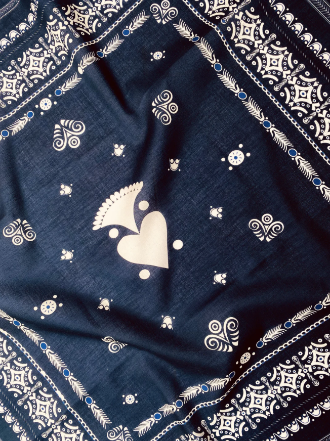 Foulard Bandana - Bleu Encre