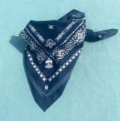 Foulard Bandana - Bleu Encre