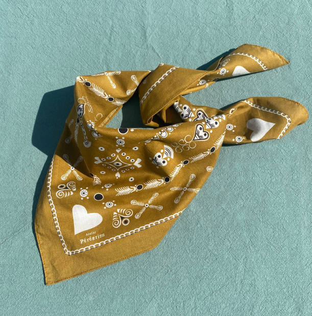 Foulard Bandana - Mordoré