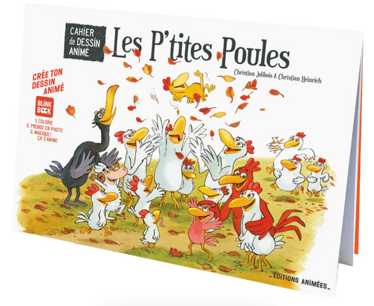 Cahier de coloriage animé - Les P'tites poules