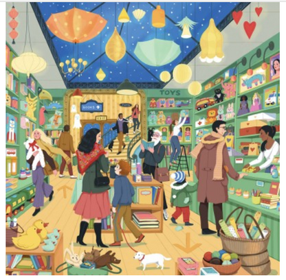 Puzzle 1000 pcs Shopping Festif