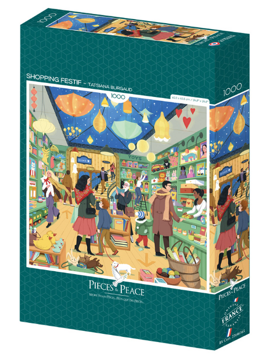 Puzzle 1000 pcs Shopping Festif