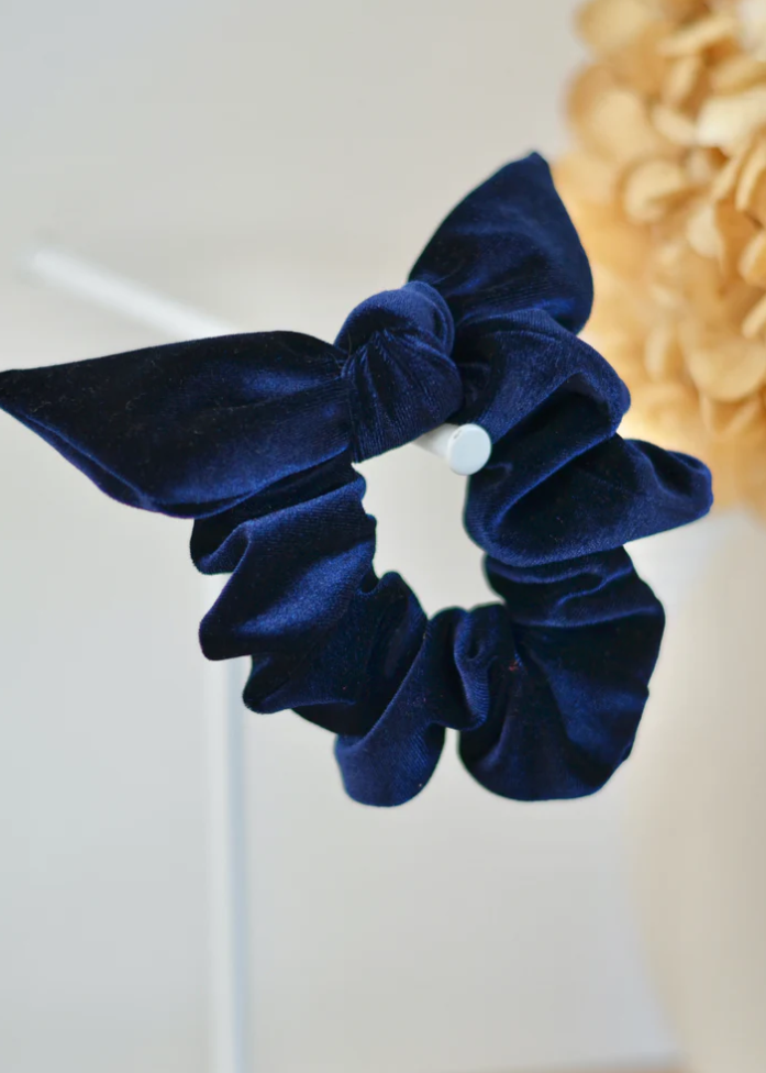 Chouchou Bobines & Confettis Velours Noeud