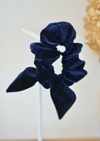 Chouchou Bobines & Confettis Velours Noeud