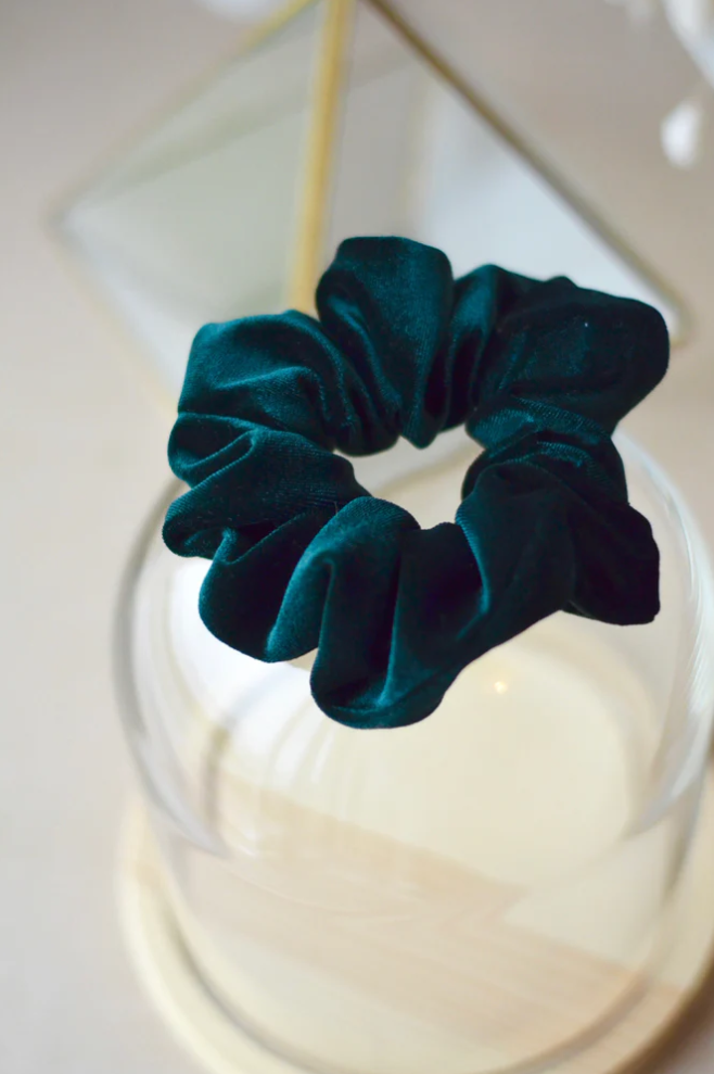 Chouchou Bobines & Confettis Velours Noeud