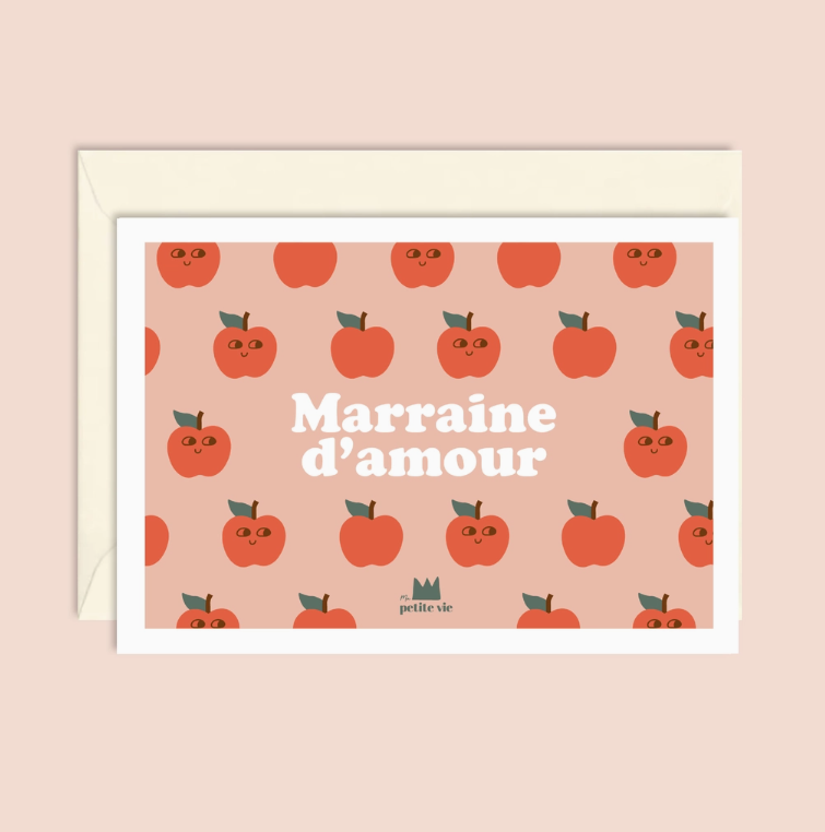 Carte Marraine d'amour