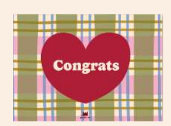 Mini carte Congrats