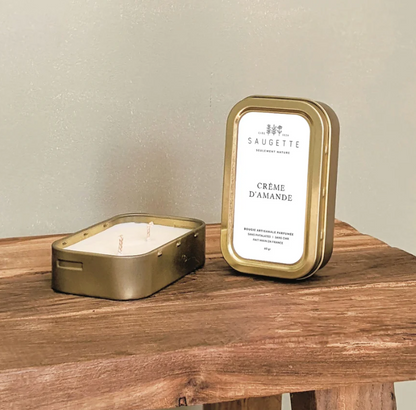 Bougie parfumée 2 mèches Crème d'amande