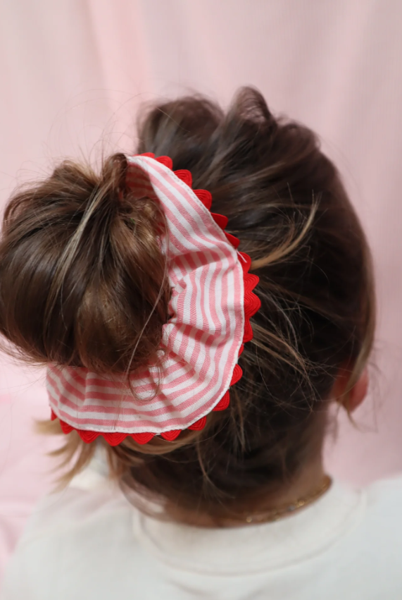 Chouchou Maison Poumpoum - Rayure rose
