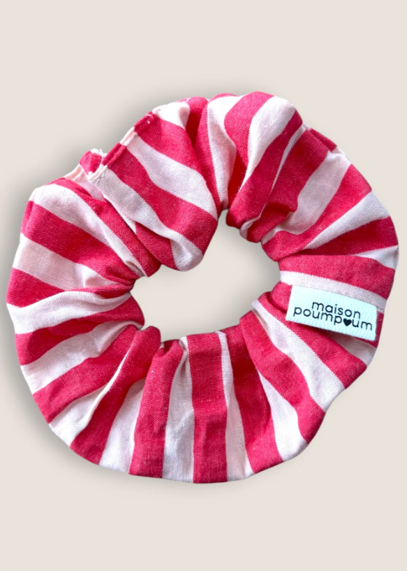 Chouchou Maison Poumpoum - Rayure rouge