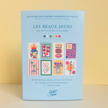 Cartes à peindre par numéros Les beaux jours