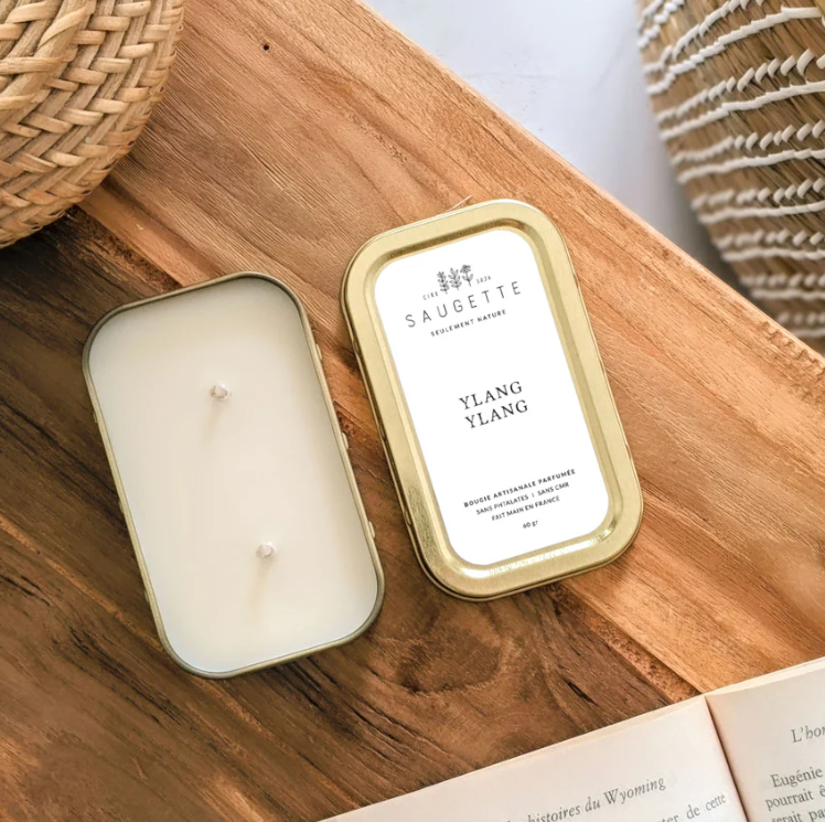 Bougie parfumée 2 mèches Ylang Ylang