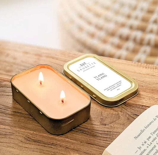 Bougie parfumée 2 mèches Ylang Ylang