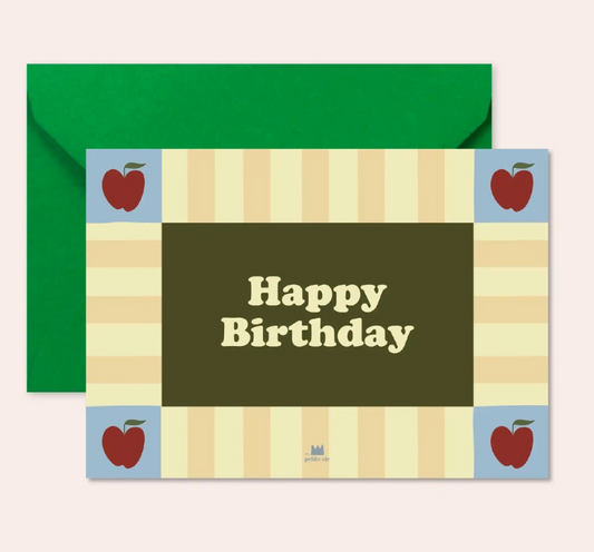 Carte Happy Birthday Pomme