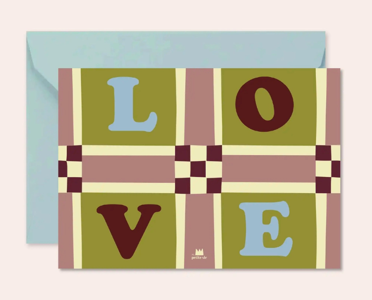 Carte Love Damier