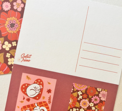 4 Cartes à colorier - Nids douillets