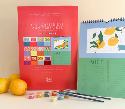 Calendrier perpétuel des anniversaires à peindre