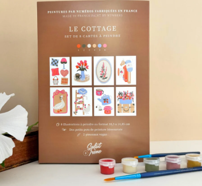 Cartes à peindre par numéros Le cottage